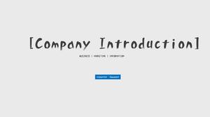 European and American minimalist company profile PPT template