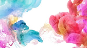 Color paint smoke PPT background picture