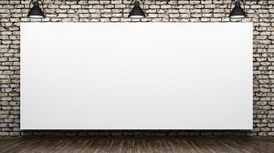 PPT background picture of demo white board under spotlight