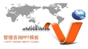 Orange management consulting PPT template