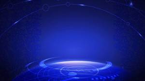 Business PPT Hintergrundbild des blauen abstrakten Halo-Hintergrunds