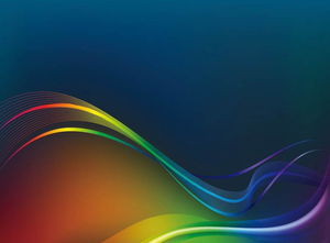 Color abstract curve PPT background picture