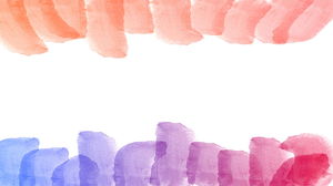 Watercolor handwriting ink slide background picture