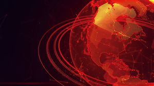 红色地球位图PPT背景图片