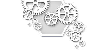 Mechanical gear PPT background picture