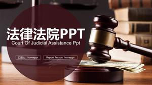 Template PPT pengadilan hukum