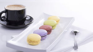Dessert coffee PPT background picture