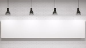 Simple brick wall spotlight PPT background picture