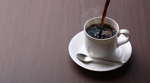 Petty coffee cup PPT background picture