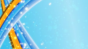Blue cool ribbon light spot PPT background picture