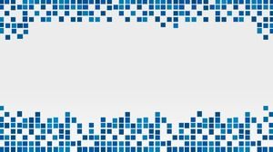 Four blue square PPT border background pictures