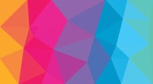 Nine color low-plane polygon PPT background pictures