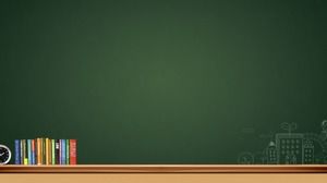 2 green blackboard education and teaching PPT background pictures
