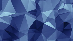 Синий низкоплоскостной многоугольник PPT фоновое изображение