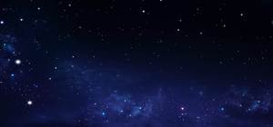Голубое звездное небо красивый фоновый рисунок PPT