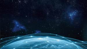 High-Tech Sternenhimmel Universum Folie Hintergrundbild