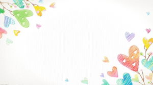 다채로운 낙서 배경에 어린이 날의 PPT 배경 그림