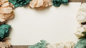 Vintage flower slide background picture