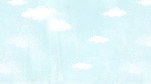 Immagine blu-chiaro del fondo del cielo PPT del fumetto