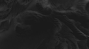 黒の抽象的なドットマトリックス波PPT背景画像
