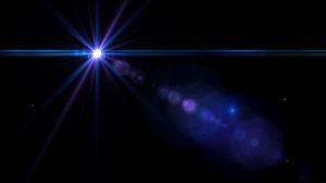 Image d'arrière-plan PPT dynamique étoile bleue