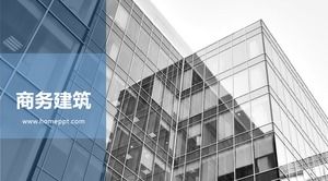 Dynamic gray modern business building slide background picture Dynamic gray modern business building slide background picture