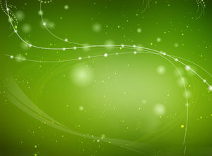 Green halo beautiful PPT background picture (1)