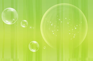 Transparent blister starlight water grass PPT background picture