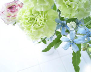 Bir dizi beyaz mor pembe çiçekler PPT arka plan resimleri