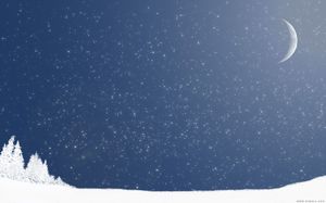 A set of starry snowflake natural PPT background pictures