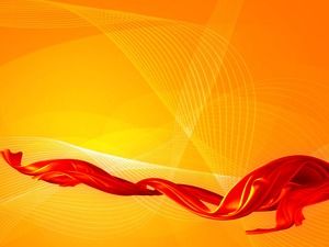 Red background curve streamer ppt background picture