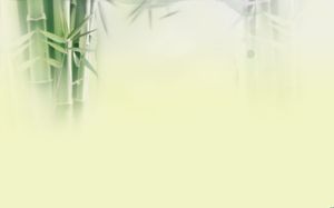 清新淡雅的竹子PPT背景圖片