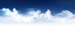 Beautiful blue sky and white cloud slide background picture