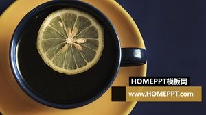 Download del modello di sfondo PowerPoint di limonata