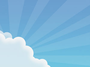 Cartoon white cloud PPT background picture download