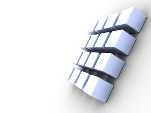 3d cube PowerPoint image de fond télécharger