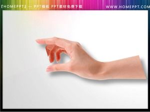 27 material de ilustrare PPT transparent de gest cu caracter de fundal