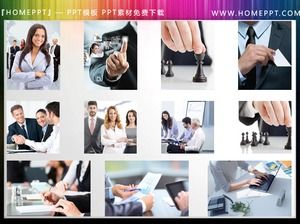 9 иллюстраций делового персонажа PPT