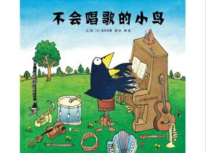 PPT della storia del libro illustrato "L'uccellino che non sa cantare"