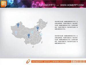 Descarga gratuita de dos mapas PPT del mapa de China