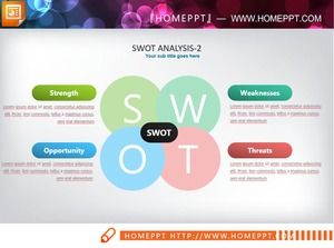 Color general swot analysis chart