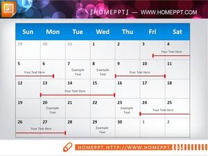 Two week work schedule PPT Gantt chart