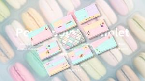 Macaron pastel color dessert theme ppt template Macaron pastel color dessert theme ppt template