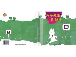 "Mr. Rabbit Going for a Walk" Buku Cerita Gambar PPT