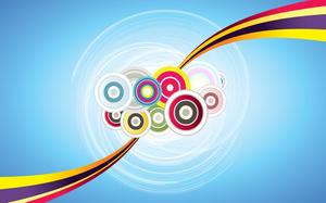 Colorful surround dynamic circle PPT opening animation