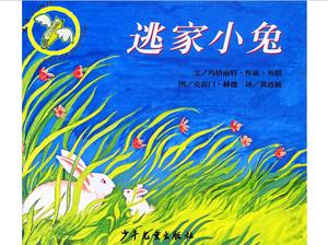 História do livro ilustrado "Escape Bunny" PPT