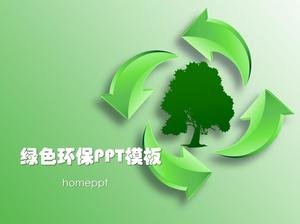 Modèle PowerPoint de protection de l'environnement à faible émission de carbone Téléchargement gratuit