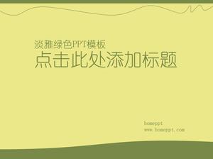 Elegant green environmental protection PowerPoint template download