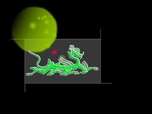 O download da animação da apresentação de slides em verde desaparecendo