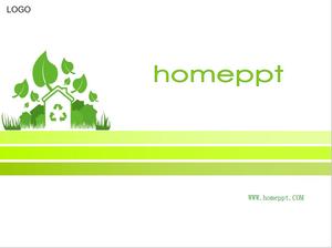 Green environmental protection PPT template download